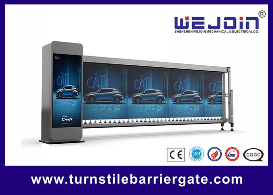 Advertising automatic boom barrier 4.1 meters speed 4~8 seconds for car park barrier system